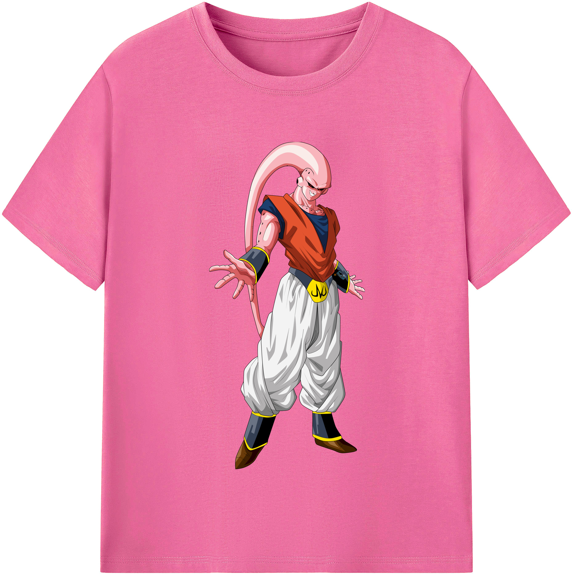 （画像用） ドラゴンボール 魔人ブウ DRAGON BALL Majin Buu レディースカジュアルプリントTシャツ（綿100％）